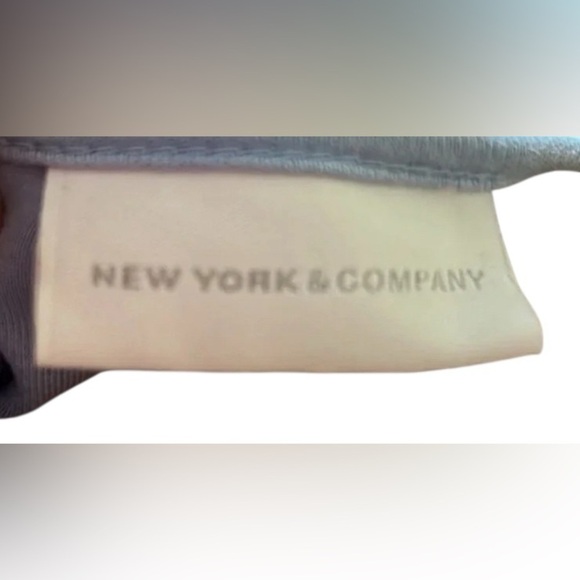 New York & COMPANY dress sz S,Blue striped color block cotton fit & flare  EC - Picture 8 of 11